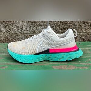 Nike React Infinity Run Flyknit 2 South Beach Mens Sz 10 Shoes CT2357-005